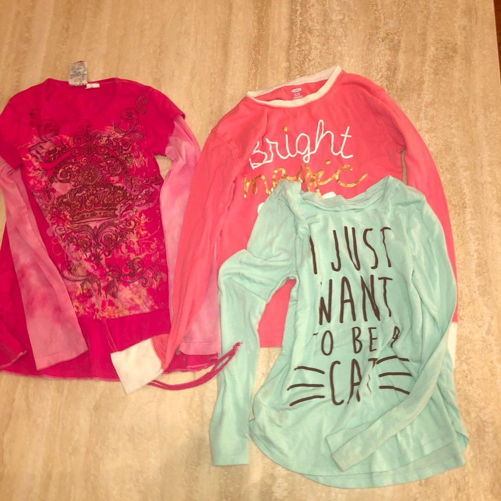 Group of 3 long sleeve children’s shirts